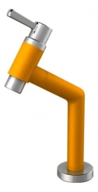 Torneira Lavat. Mesa C/arejad.&frac14; Bica Baixa Veneza Amarela/cr