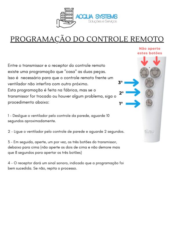 Controle Remoto P/vent Teto Aliseu IC55 127v Bluetooth - Image 4
