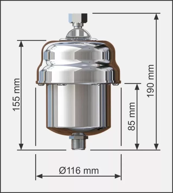 Aquecedor Individual INOX 5T Cardal 110v 5500w AQ-014/1 - Image 4