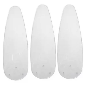Jogo Hélice 3 Pás P/Ventilador Teto Wind Transparente Ventisol