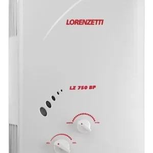 Aquecedor de Água à Gás - Lorenzetti LZ750 BP GN Vazão 7,5 l/min