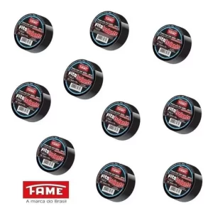 Fita Isolante Anti Chama Fame 19mm X 10m Classe C 10 Unidades