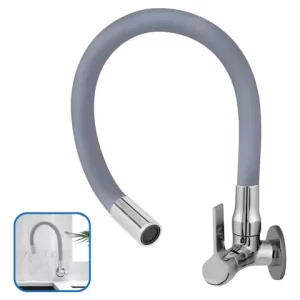 Torneira Cozinha Parede Gourmet Cinza C70 1/4 - Ônix Cód 2168